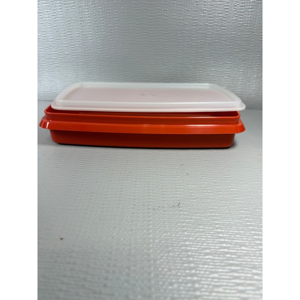 Vintage Tupperware Rectangular Food Storage Container with Lid USA Made